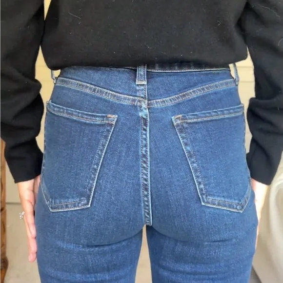 🆕 Quince Bella Stretch Straight Jeans 24 - Picture 5 of 5